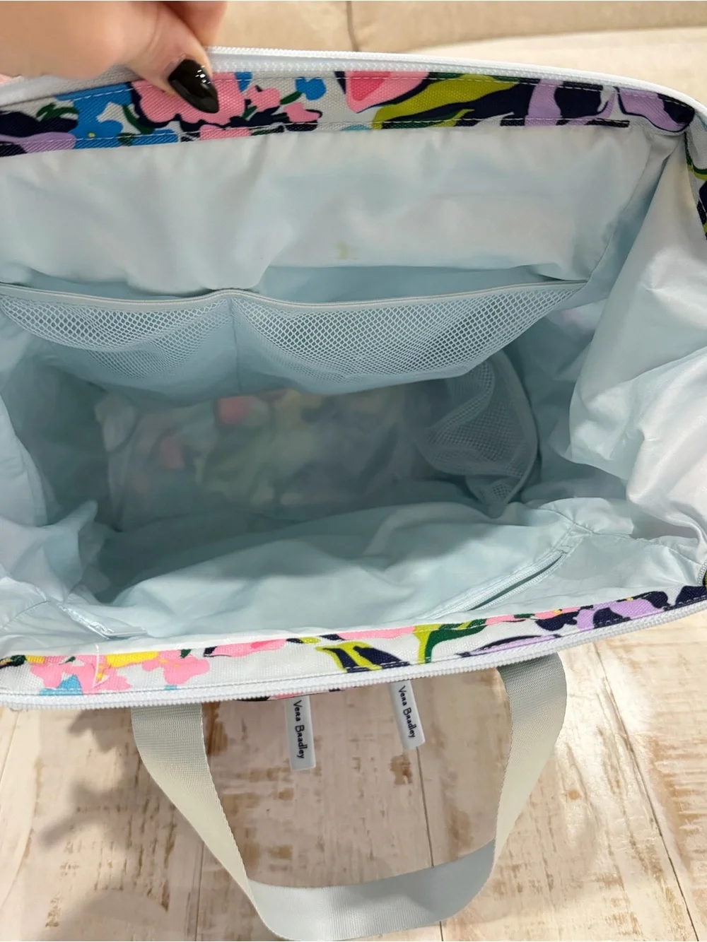 Vera Bradley Diaper Bag Cooler Marian Floral Baby Backpack Retired Rare Pink
